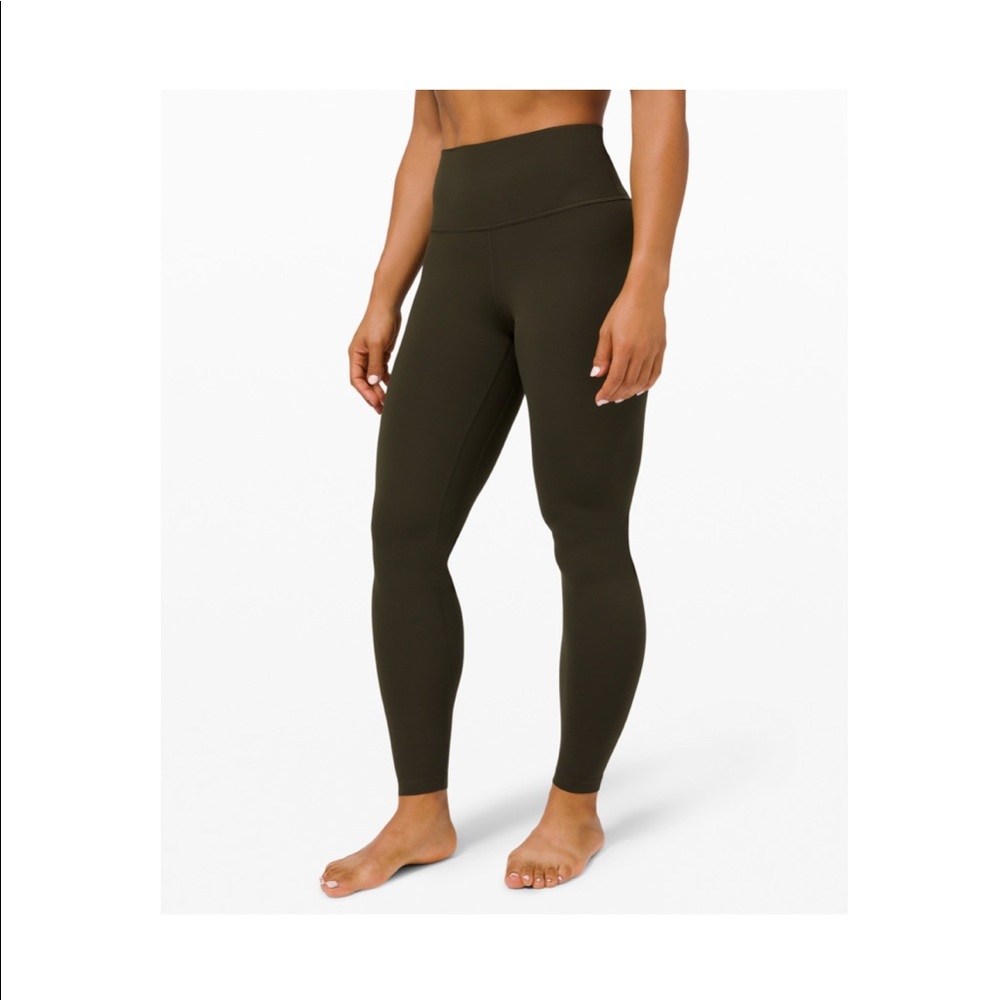 Lululemon align leggings in army green. 31’ length